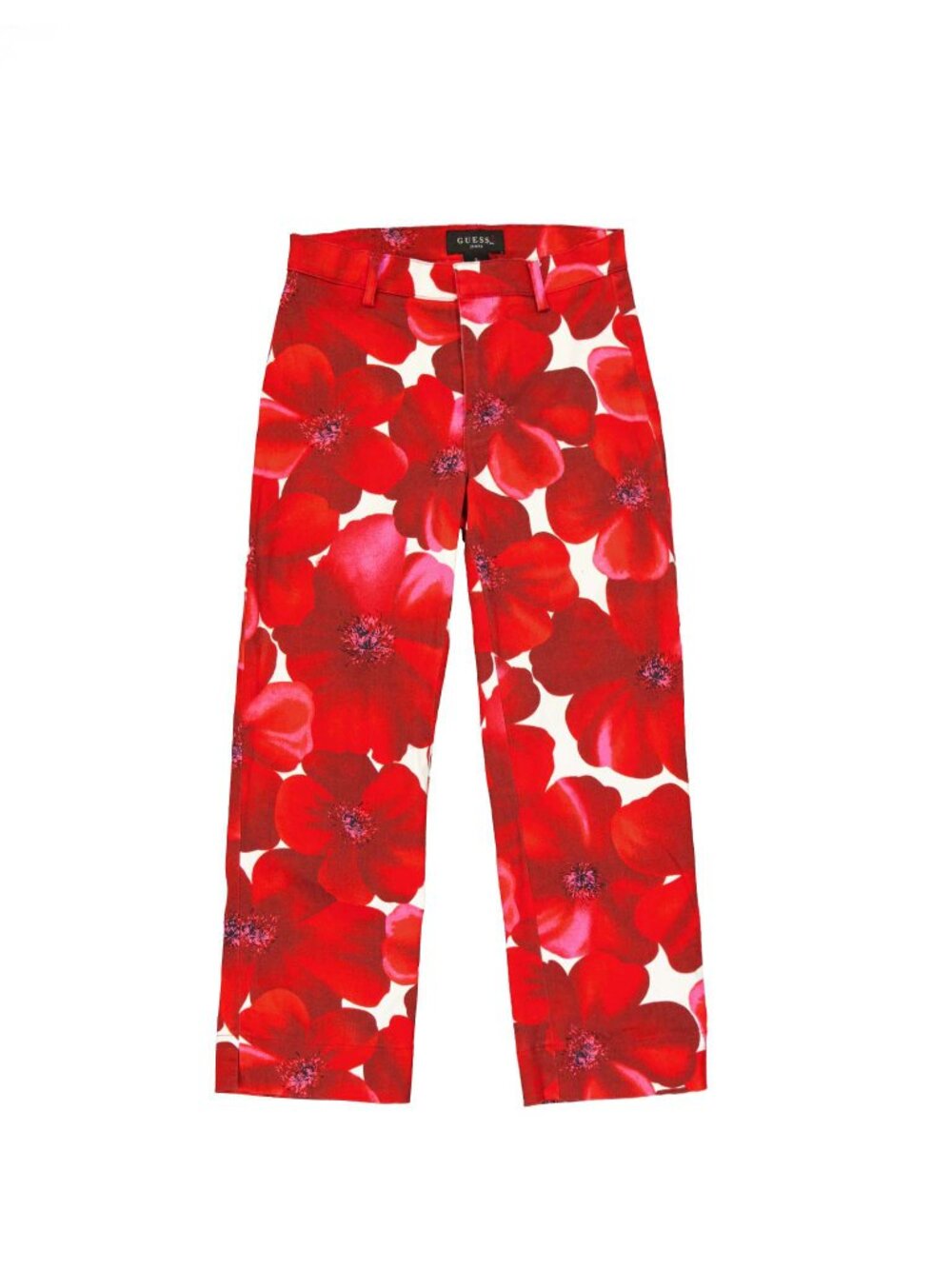 Vintage 1990s/Y2K GUESS Jeans Red Floral Capri Pants – Size Medium